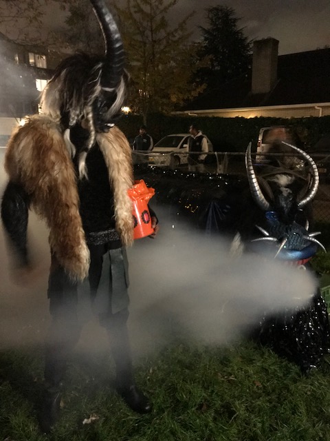 Een rookmachine huren bij Partyverhuren.nl was eenvoudig, Halloween was dit jaar een succes!